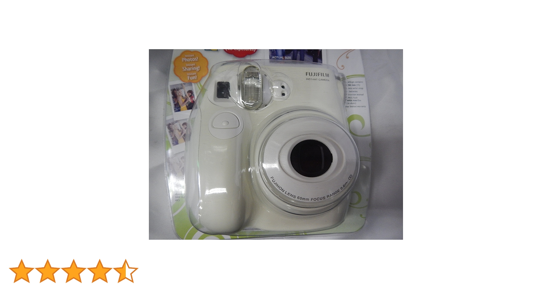 Amazon | FUJIFILM instax mini7S チェキ ホワイト INIS MINI 7S WT